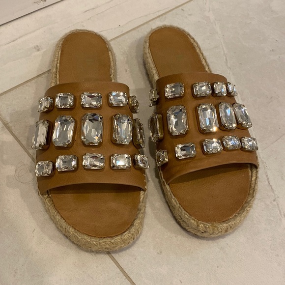 Browns Couture Rhinestone Sandals - Picture 2 of 3